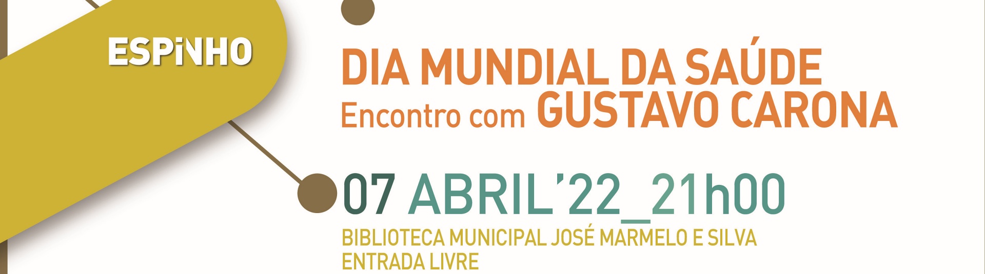 Dia Mundial da Saúde | Encontro com Gustavo Carona