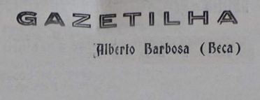 Alberto Barbosa - "Gazetilhas"
